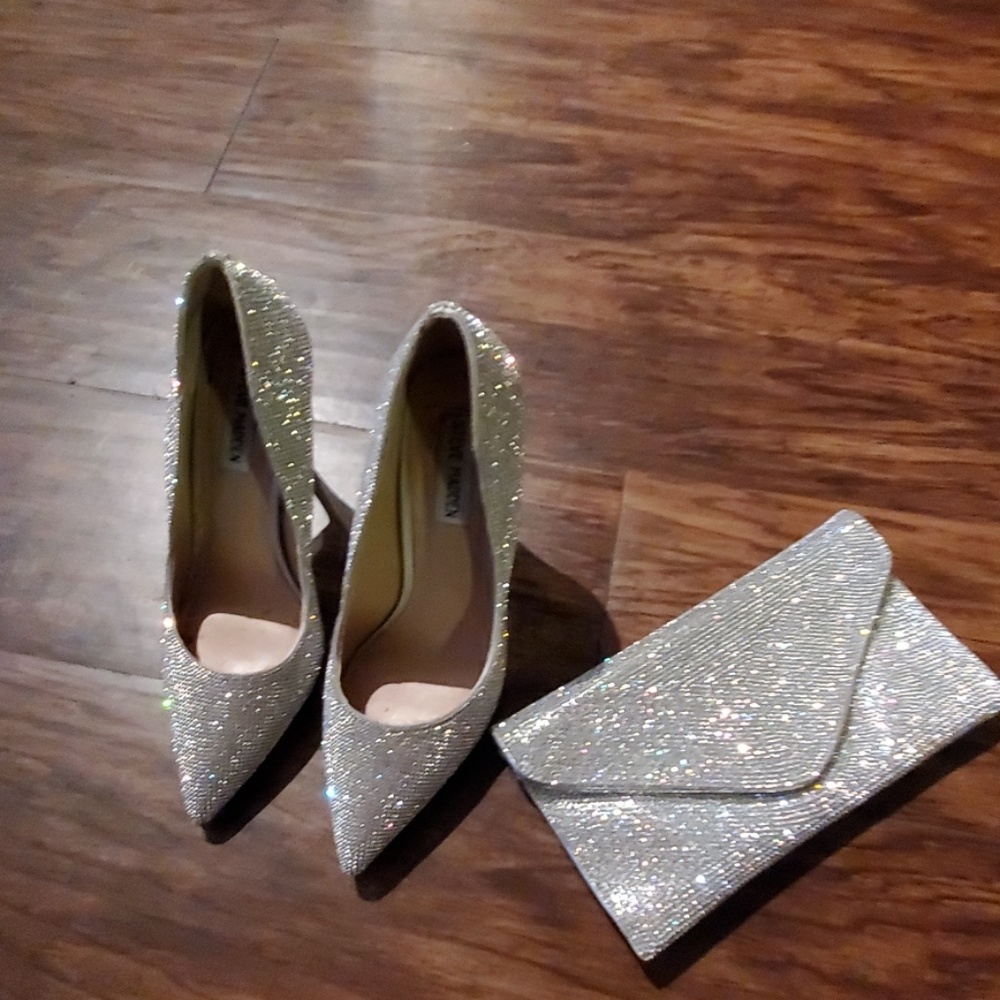 Rhinestone pumps